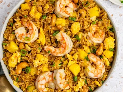Pineapple Fried Rice with shrimp