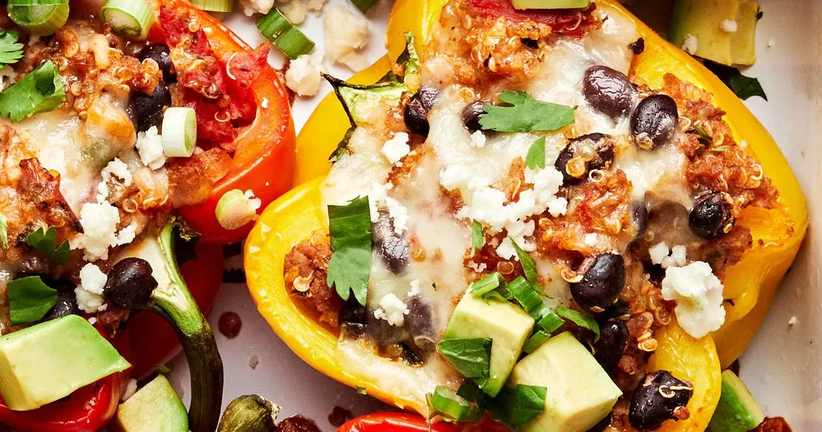Ground Turkey Stuffed Peppers