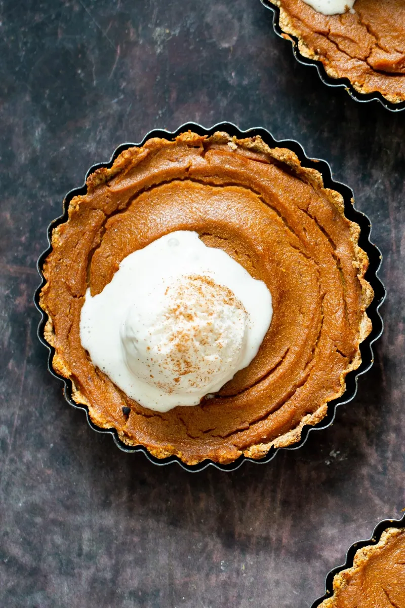 Date Sweetened Mini Pumpkin Pies