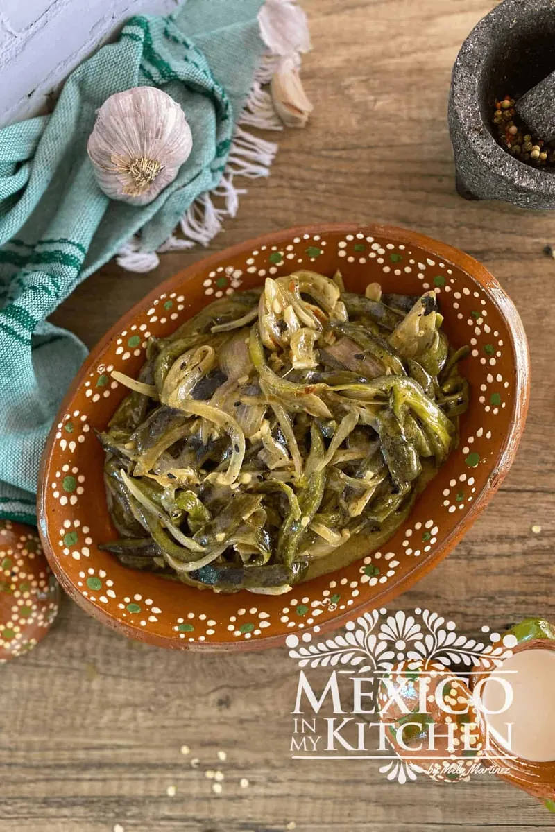 Poblano Rajas with Cream