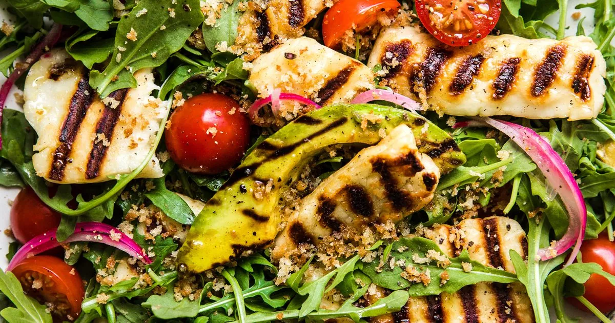 Grilled Halloumi Salad