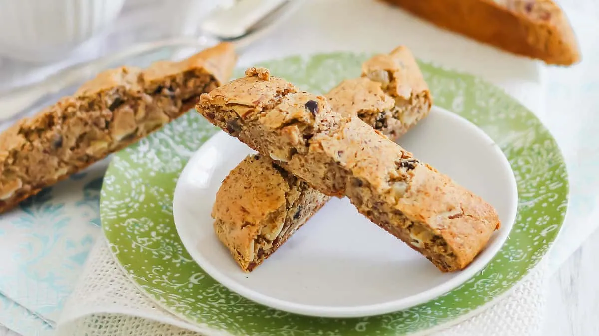 Almond Biscotti with nuts and seeds