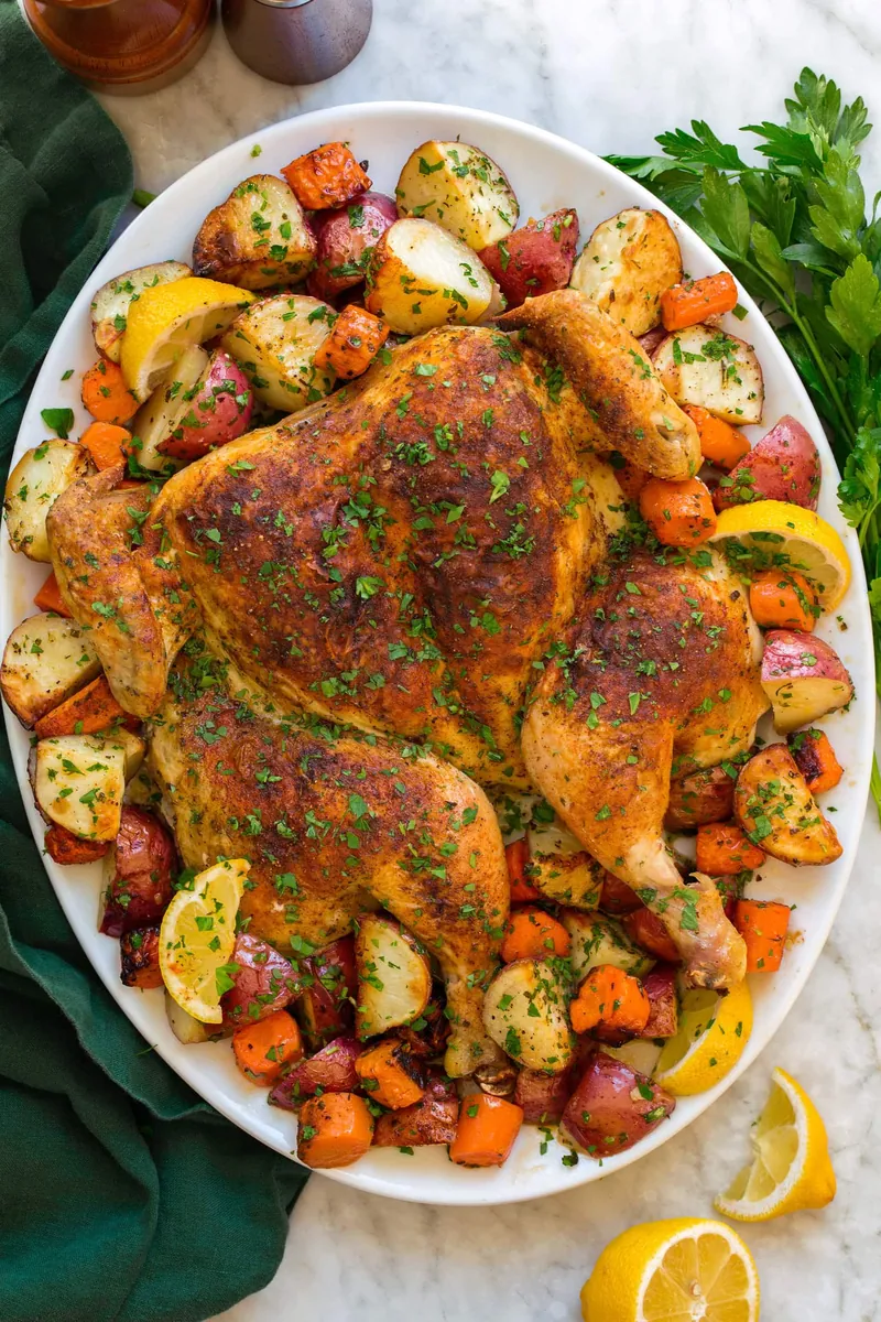 Spatchcock Chicken with whole chicken