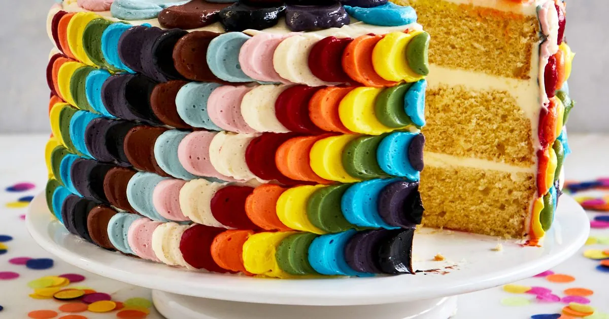 Rainbow Layer Cake