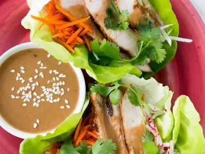 Asian Chicken Lettuce Wraps