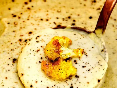 Cauliflower Soup with fennel