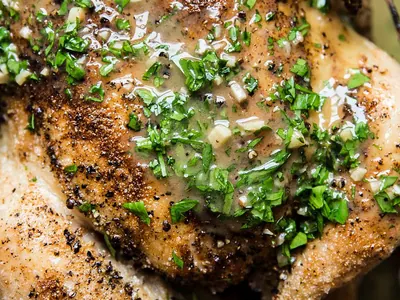 Roast Chicken with Pan Sauce