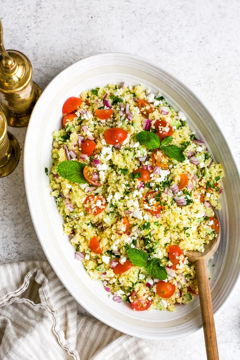 Couscous Vegetable Feta Salad
