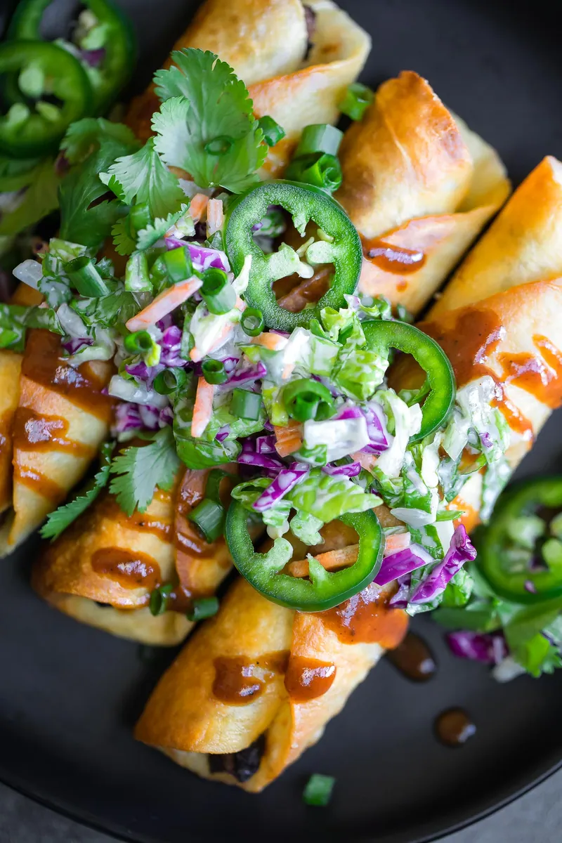 BBQ Black Bean Taquitos
