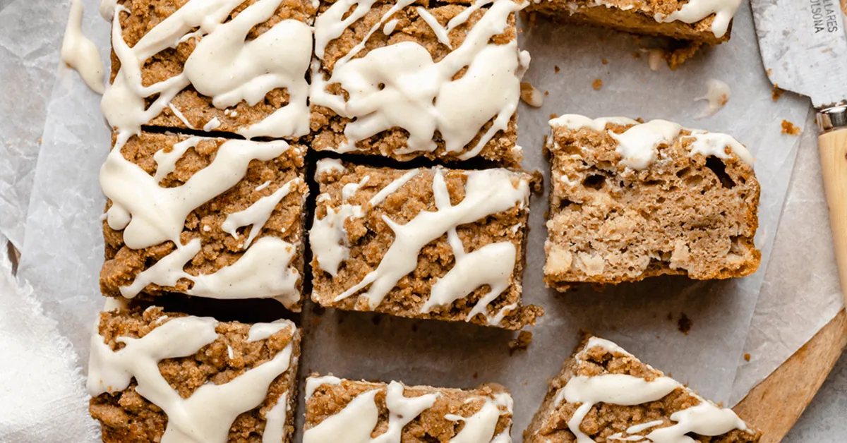 Apple Coffee Cake with butter
