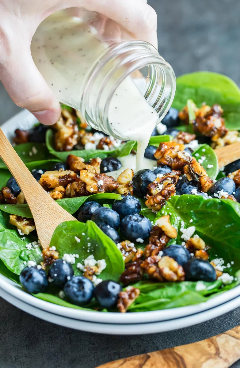 Blueberry Spinach Salad