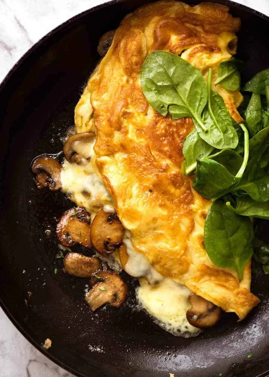 Mushroom Cheese Omelette