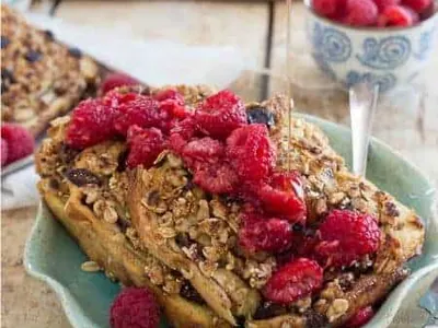 Raspberry Granola French Toast