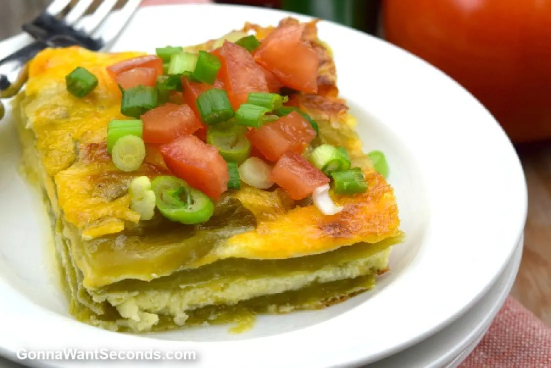Chile Relleno Casserole with enchilada