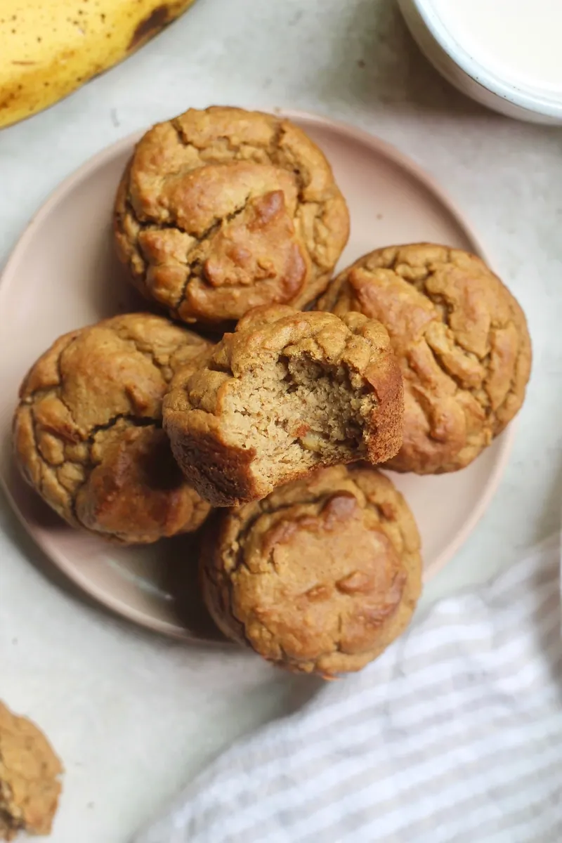 Peanut Butter Banana Muffins with canned beans