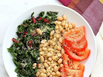 Herbed White Bean Chard Bowl