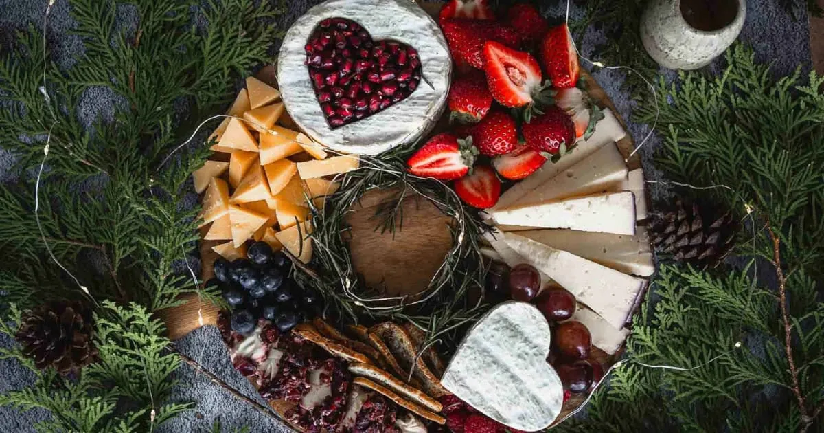 Festive Wreath Cheese Board
