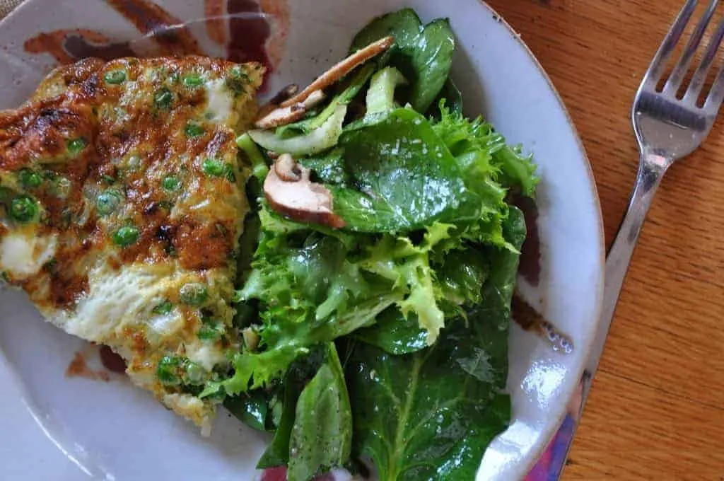Pea and Tarragon Frittata