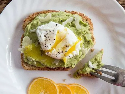 Lemon Parmesan Avocado Egg Toast