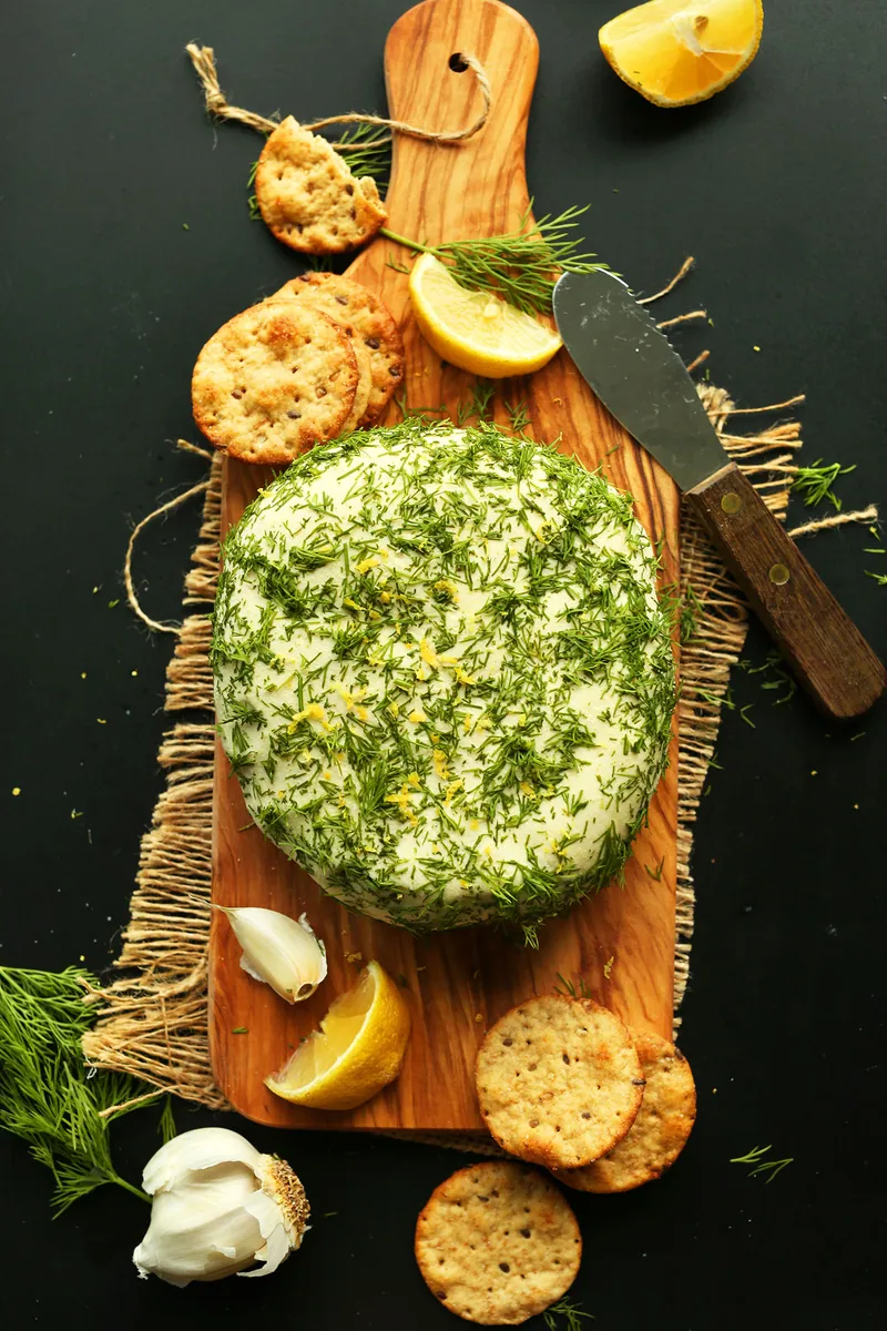 Garlic Herb Vegan Cheese