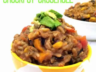 Mexican Rice and Bean Casserole