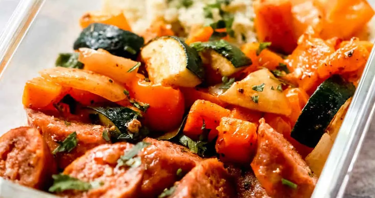 Sheet Pan Sausage and Vegetables