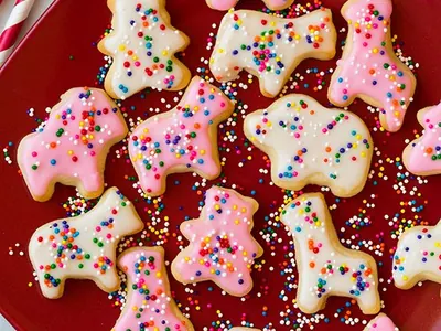 Frosted Circus Animal Cookies