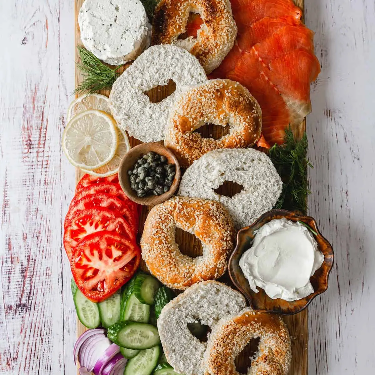 Lox and Bagel Board