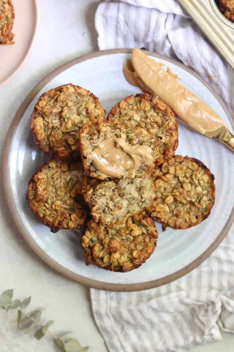 Banana Zucchini Oatmeal Cups
