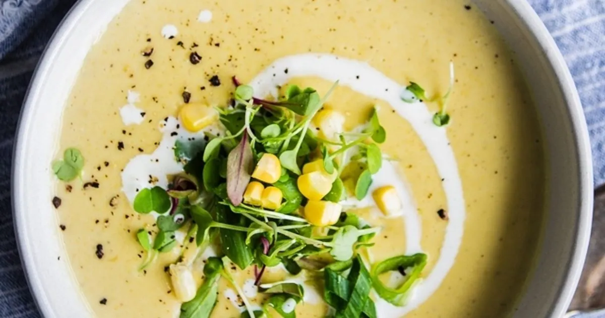 Corn and Leek Bisque