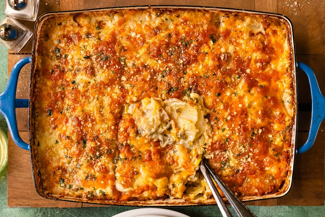 Potatoes Au Gratin with heavy cream
