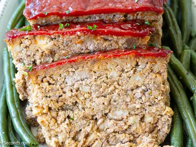 Stuffing Meatloaf with ground beef