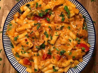 Chicken Fajita Mac and Cheese