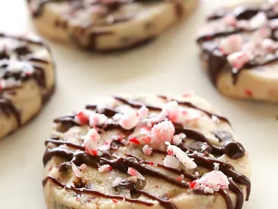 Peppermint Chocolate Shortbread