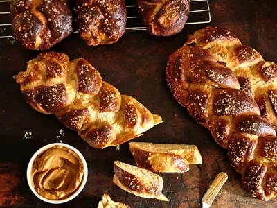 Pretzel Challah Bread