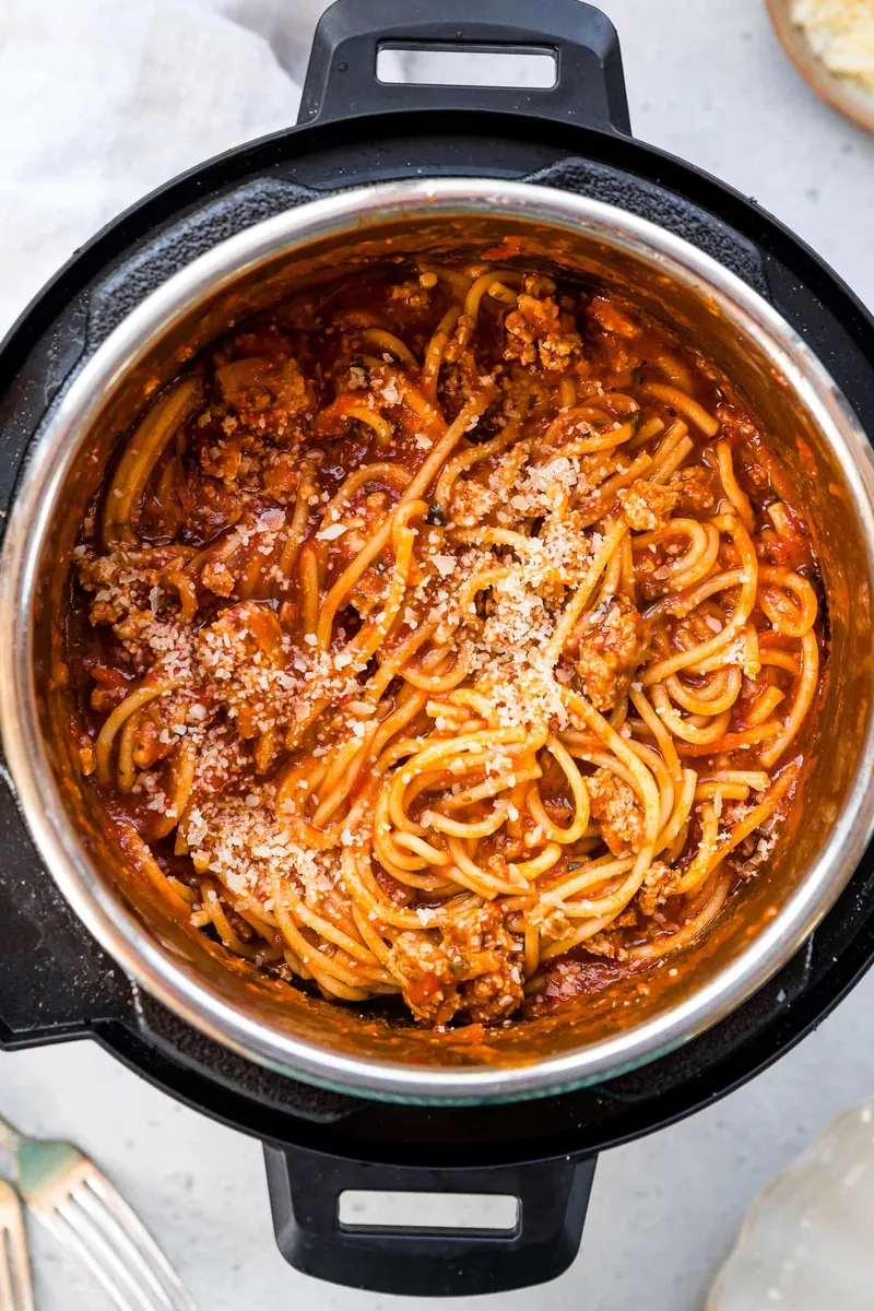 Instant Pot Turkey Spaghetti