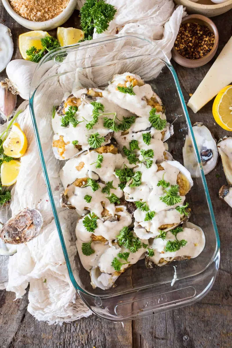 Oyster Cheese Bake