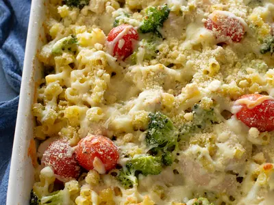 Chicken Pesto Pasta Bake