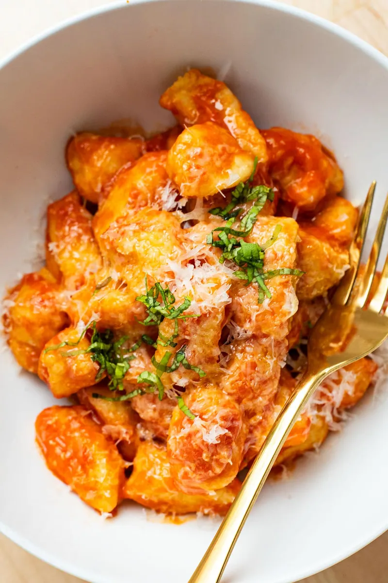 Potato Gnocchi with Tomato Sauce