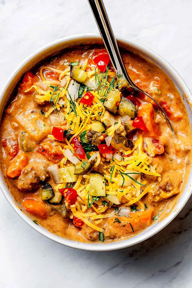 Cheeseburger Soup
