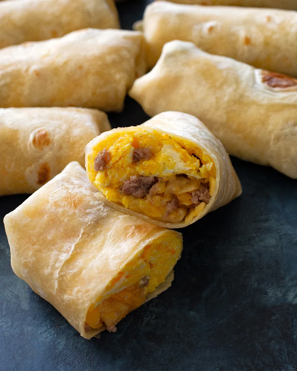 Sausage Egg Breakfast Burritos