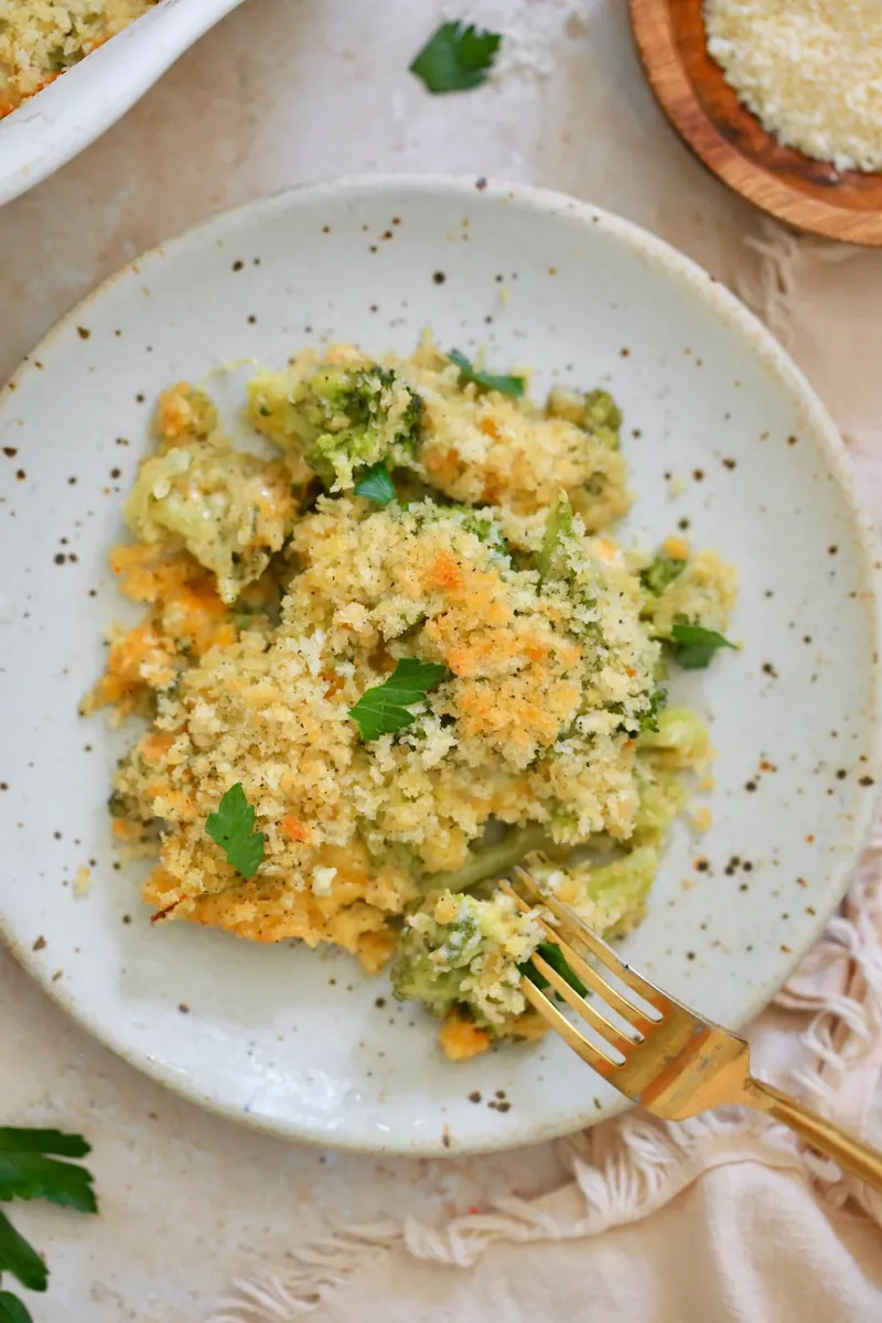 Broccoli Cheese Casserole with cottage cheese