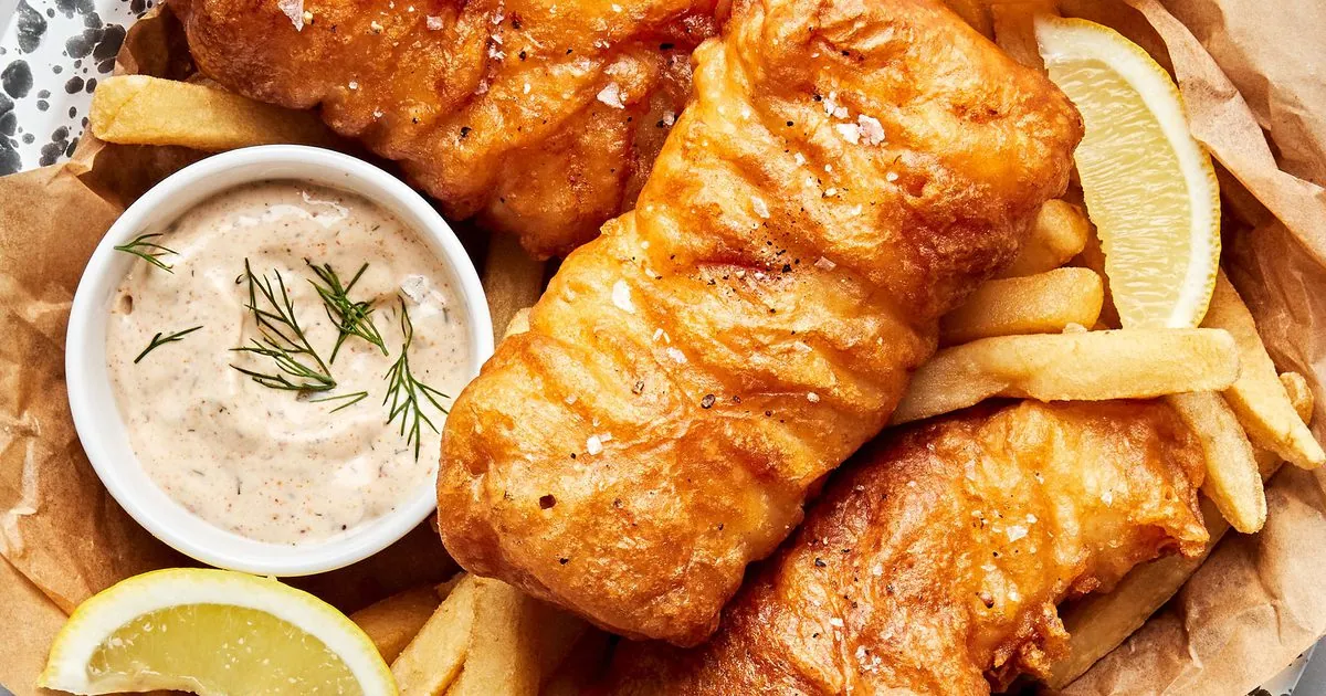 Beer Battered Fish with white fish (tilapia
