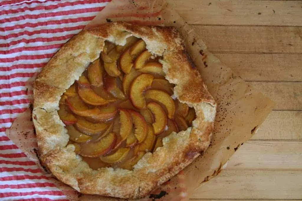 Almond Peach Galette