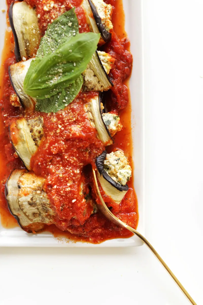Eggplant Lasagna Roll-Ups
