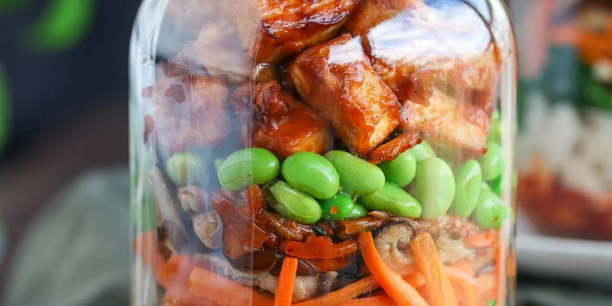 Kimchi Tofu Noodle Jars