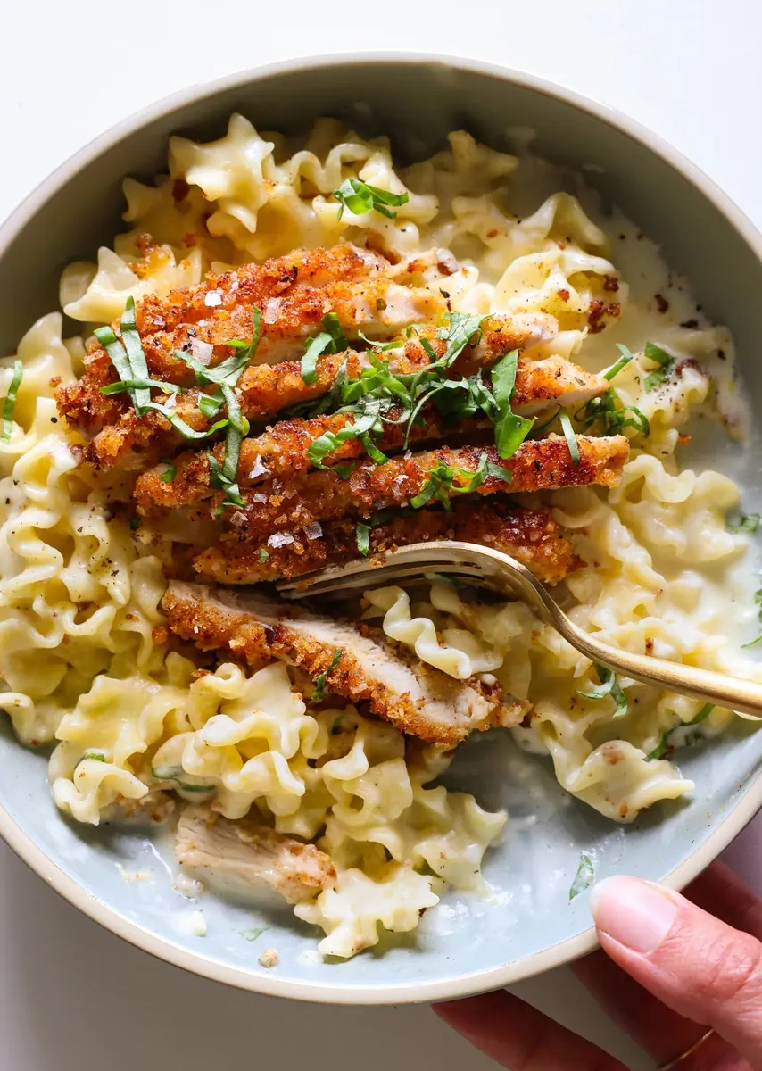 Parmesan Chicken Lemon Pasta