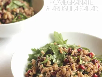 Farro Pomegranate Arugula Salad
