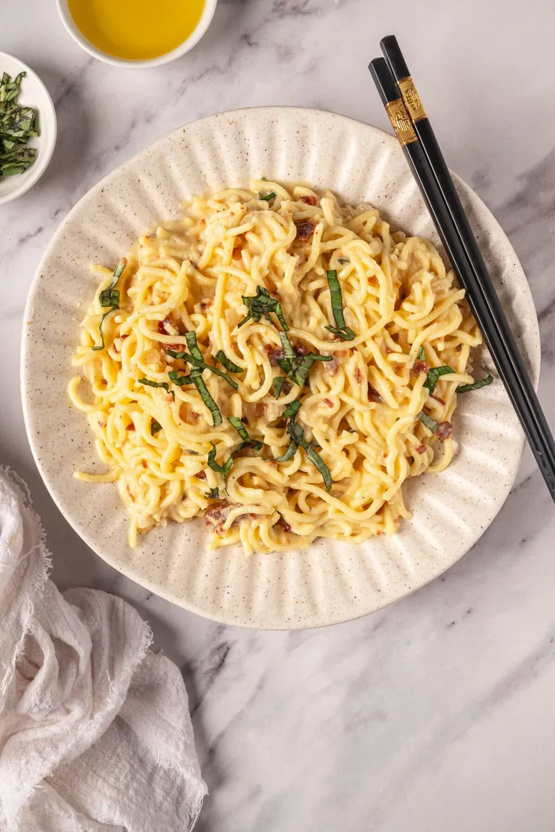 Bacon Carbonara Ramen
