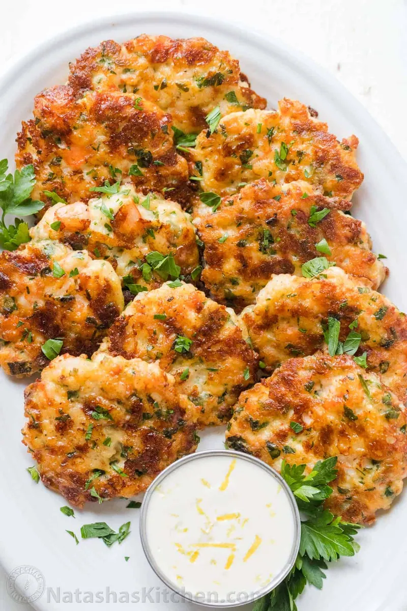 Shrimp Cakes with Lemon Aioli